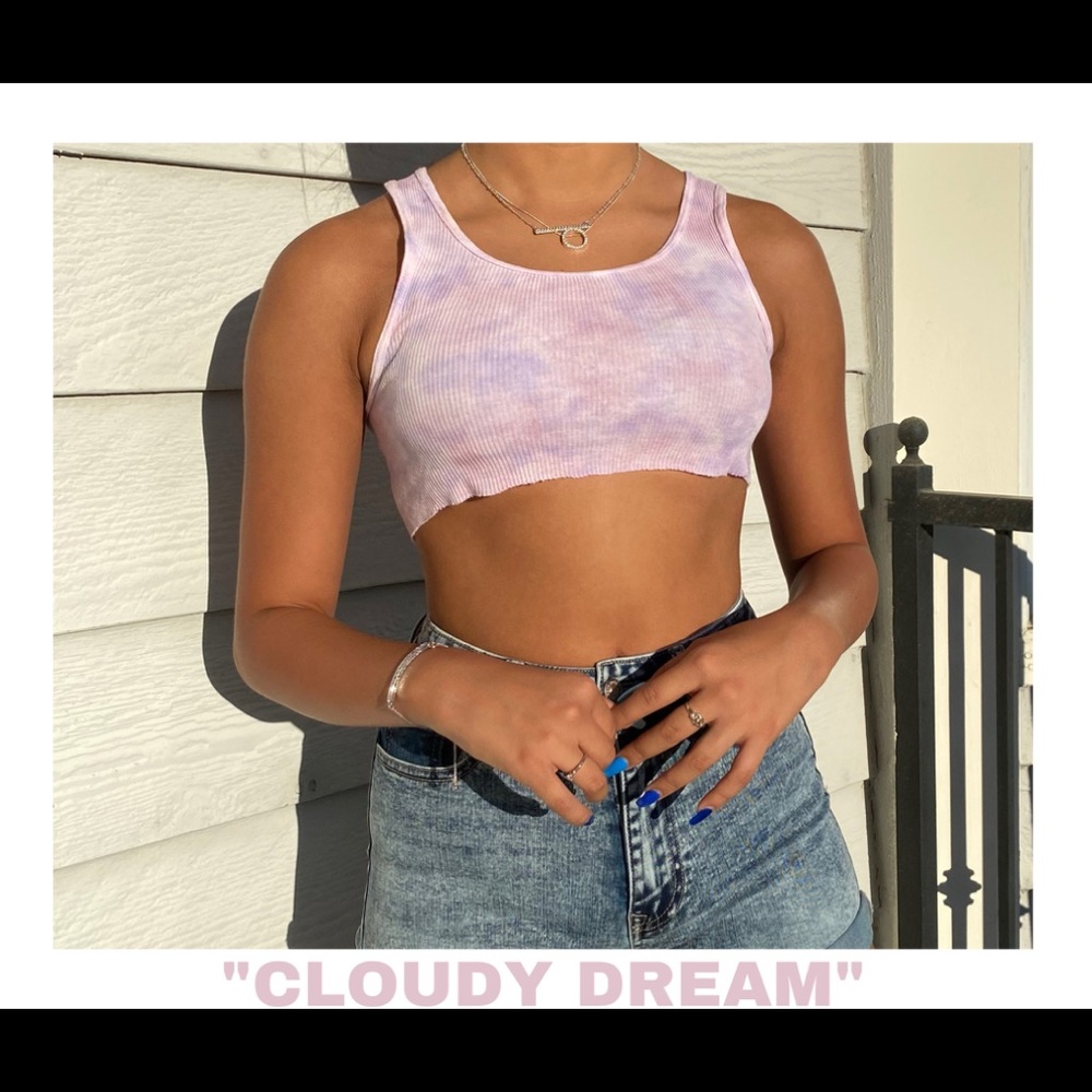 HANDMADE TIE DYE CROP TANK